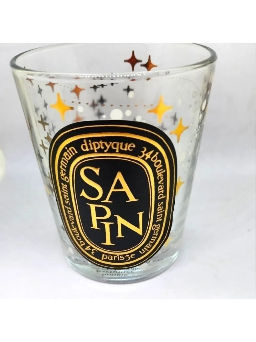 Empty Diptyque 2022 Christmas Sapin (Pine tree) candle holder RARE glow …